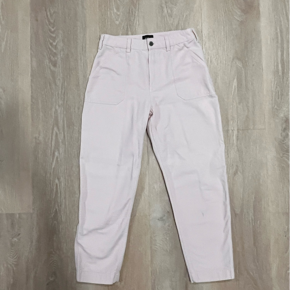 RVCA Women's Pale Pink Cropped Jeans